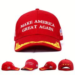 American Flag Embroidery Baseball Cap Adjustable Sunscreen Dad Hat