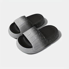 Men's Gradient Starry Sky Non Slip Platform Slides Comfortable Cloud Slides