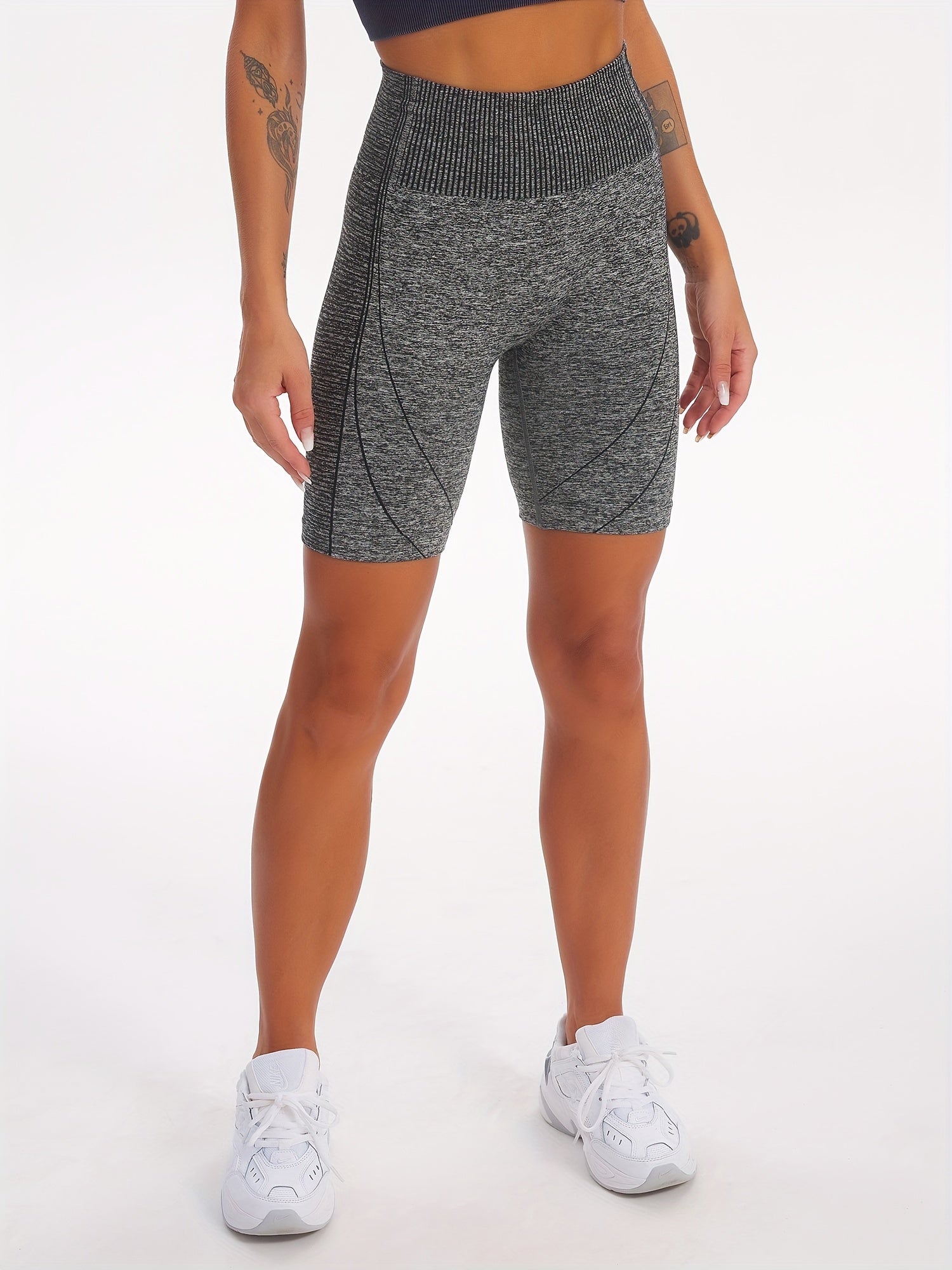Seamless Fitness Workout Biker Shorts Women's Activewear