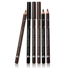 12 Pcs Dark Brown Eyebrow Pencil Eyeliner Set Waterproof Eye Makeup