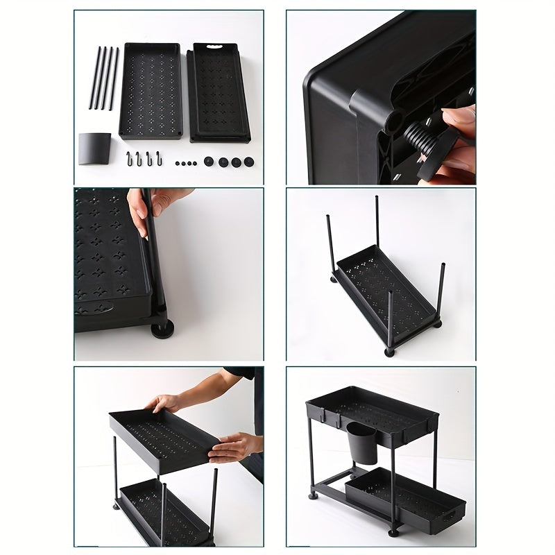 Kitchen Dish Drain Rack Set Efficiently Dry and Drain Dishes