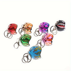 Mini Motorcycle Helmet Keychain Bag Pendant Decoration