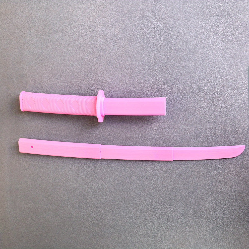 Pink Samurai Sword Retractable Role Playing Prop for Cosplay Halloween Costumes