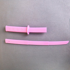 Pink Samurai Sword Retractable Role Playing Prop for Cosplay Halloween Costumes