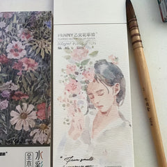 100% Cotton Watercolor Paper Pad 6x15 Hot Press 300GSM - 12 Sheets