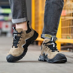 Men's High Top Mesh Safety Shoes with Steel Toe