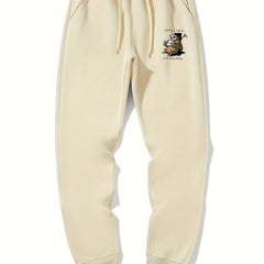 Panda Print Men's Drawstring Sweatpants