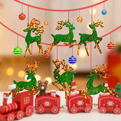 1pc Christmas Reindeer Elk Pendant Silicone Mold DIY Crystal Epoxy Resin Mold