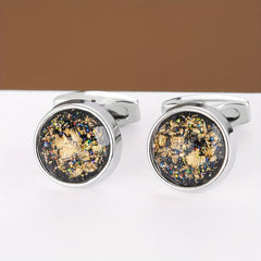 Round Cufflinks Business Shirt Clothing Buttons For Men And Women