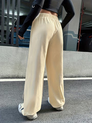 Contrast Side Strip Casual Sports Pants Elastic Running Jogger Pants