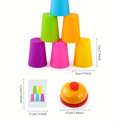 Stacking Cups Sensory Toy for Boys and Girls - Interactive Tabletop Game