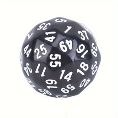 1pc 60 Sided Gaming Dice Number 1-60 Acrylic Dice