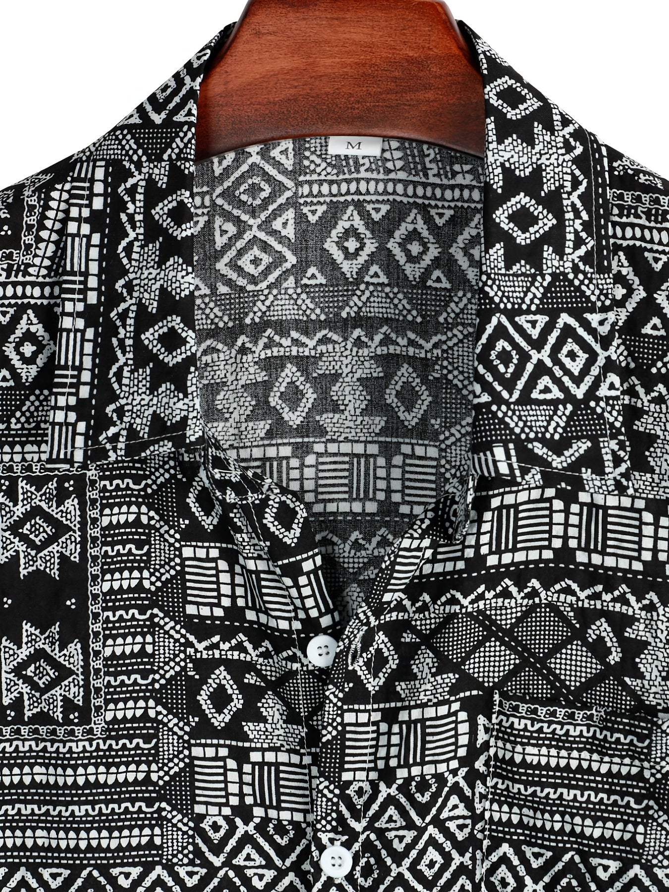 Men's Boho Style Short Sleeve Shirt for Spring/Summer