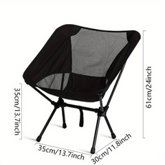 Portable Outdoor Moon Chair - Lightweight & Foldable Camping Fishing Home Seat
