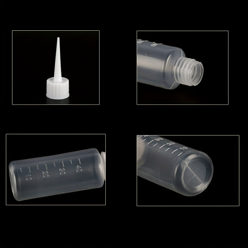 4pcs 40ml Self Leveling Construction Bottles with Pointed Mouth
