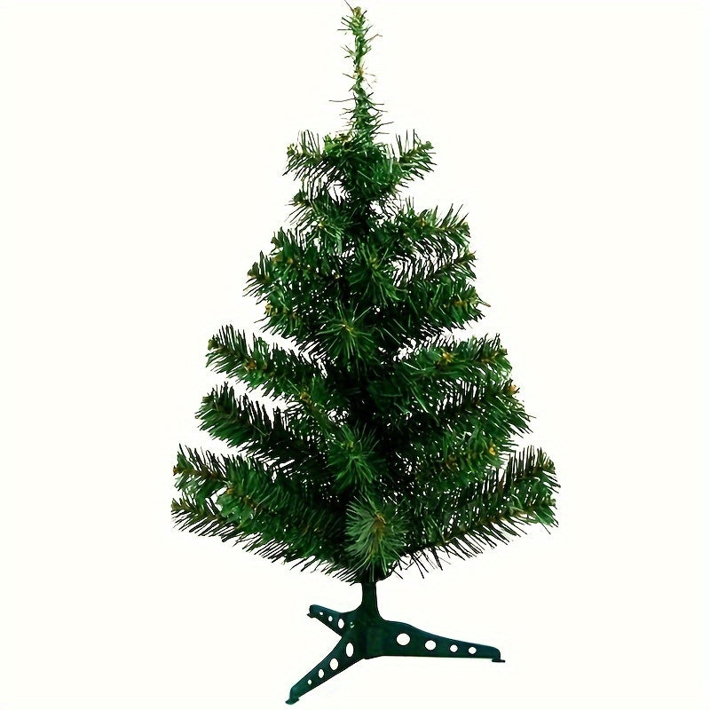 Table Top Artificial Christmas Tree Set with Lights, Topper, Ornaments & Berries