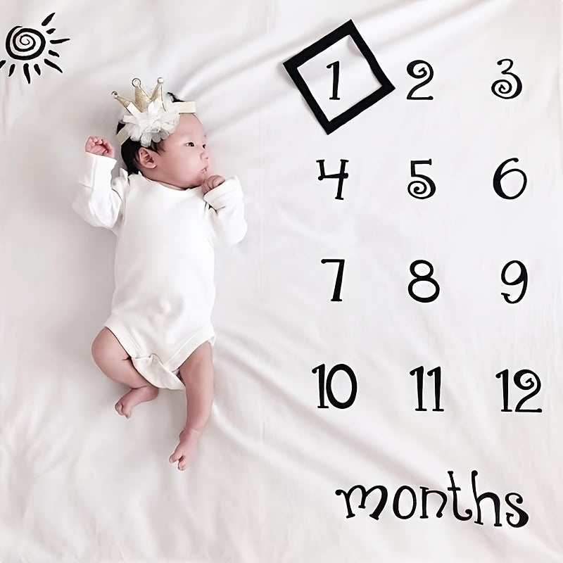 Baby 1 Month Anniversary Photo Backdrop