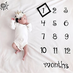 Baby 1 Month Anniversary Photo Backdrop