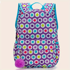 Kids Star Pattern Waterproof Backpack