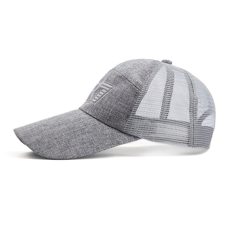 Embroidered Baseball Net Hat Sunscreen Hat