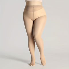 Casual Stockings Women's Plus Solid Sheer Ultra Soft
