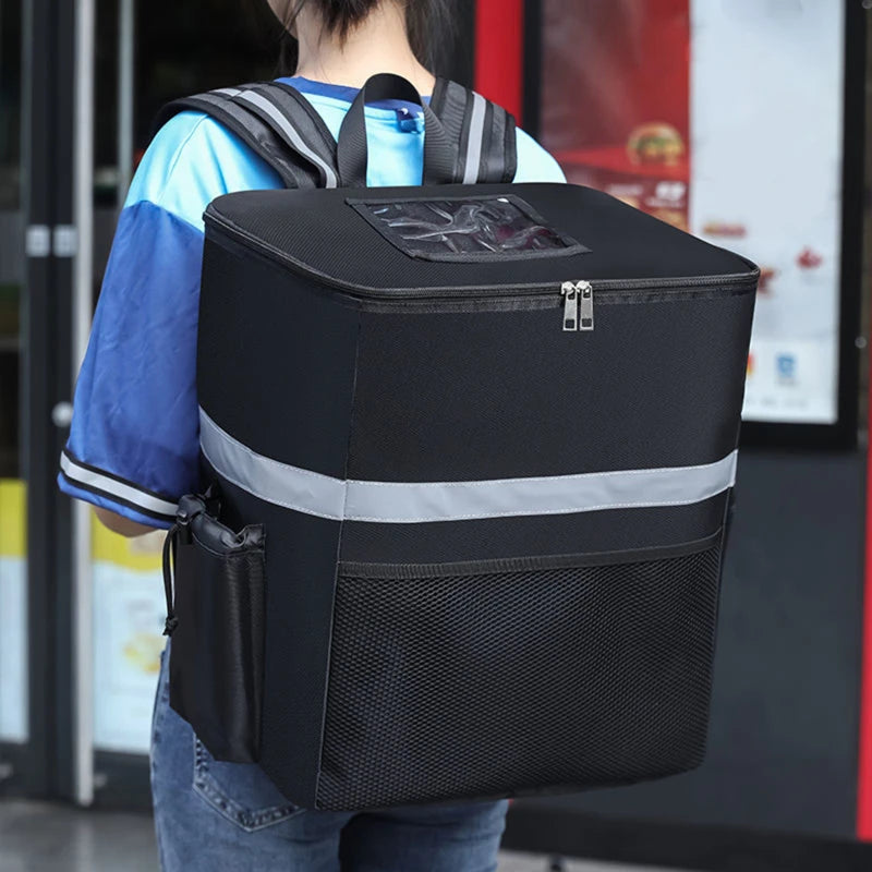 15/35L Large Thermal Food Bag Cooler Bag Fresh Keeping Backpack Insulated Bag
