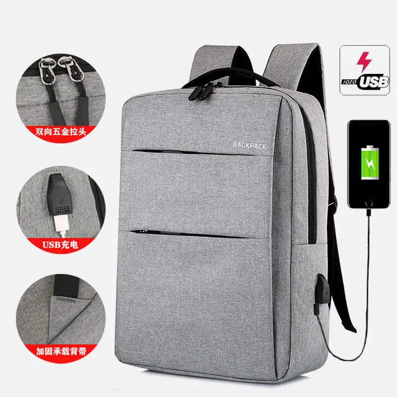 15.6 Inch Laptop Backpack,Waterproof School Bag with Charging Interface