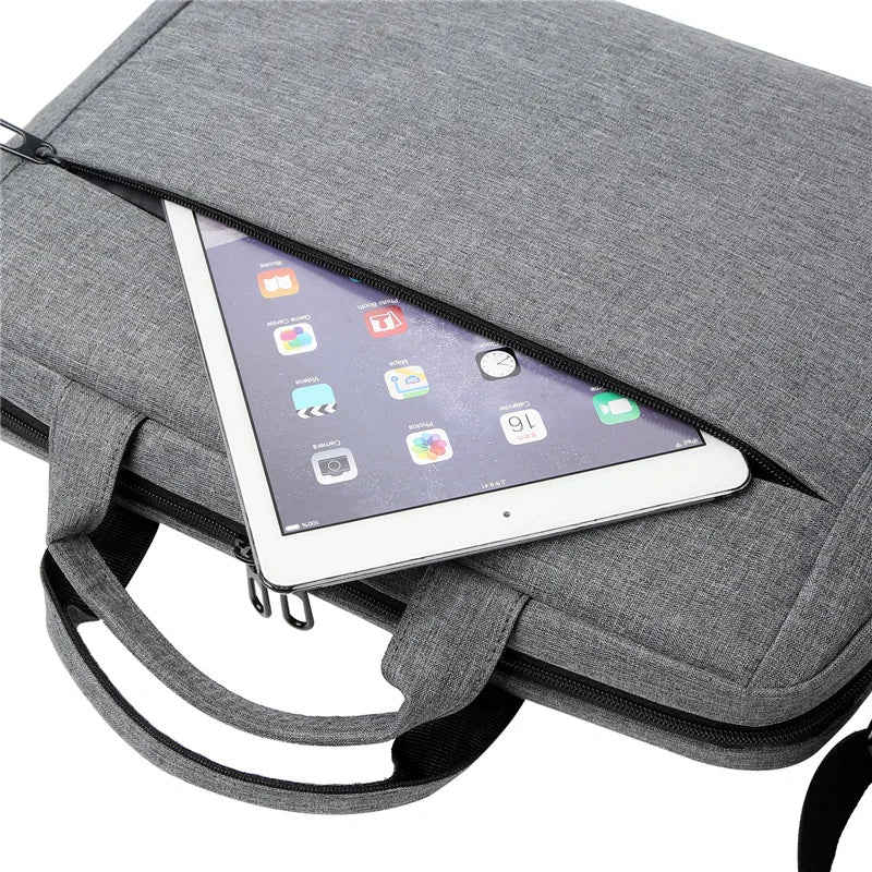 15.6 Inch Laptop Bag Business Briefcase Men Women Handbag with Shoulder Strap