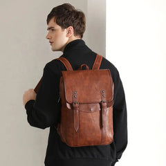 15.6 Inch Waterproof Vintage Laptop Bag for Men