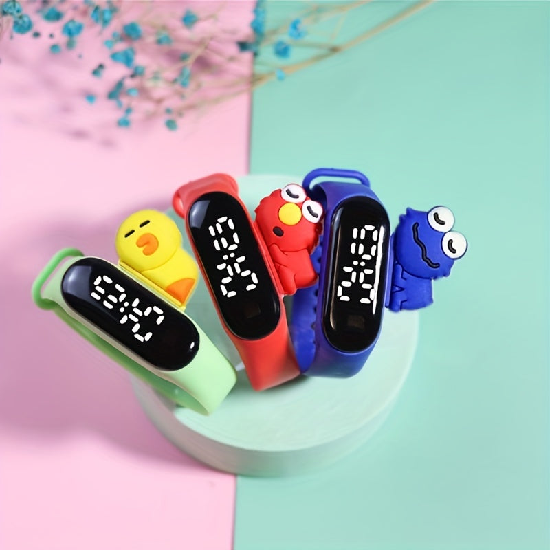 Colorful Children's Watch Cartoon LED Bracelet Sports Waterproof