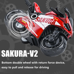 1pc Alloy Pull Back Toy Motorcycle Model Ornament
