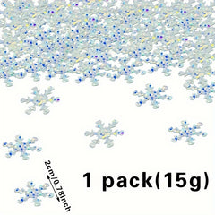 15g Laser Christmas Snowflake Sequins Home Decoration