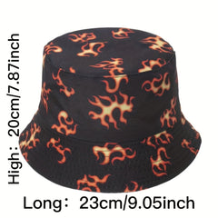 Men's Street Print Sunshade Bucket Hat Fisherman Hat