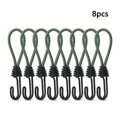 8pcs Camping Tent Elastic Rope Hook Bundle Canopy Accessories