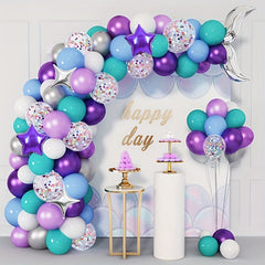 119 Pcs Mermaid Tail Balloon Chain for Birthday Party