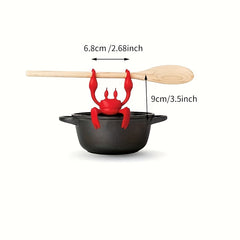 Red Crab Utensil Rest Heat Resistant Spoon Holder