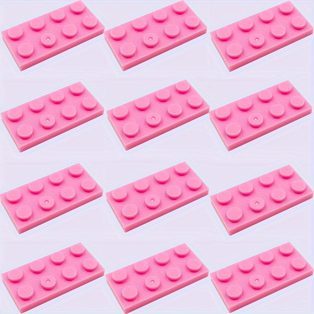 12 Set 2x4 Short Bricks in 15 Colors for DIY Architectural Scenery
