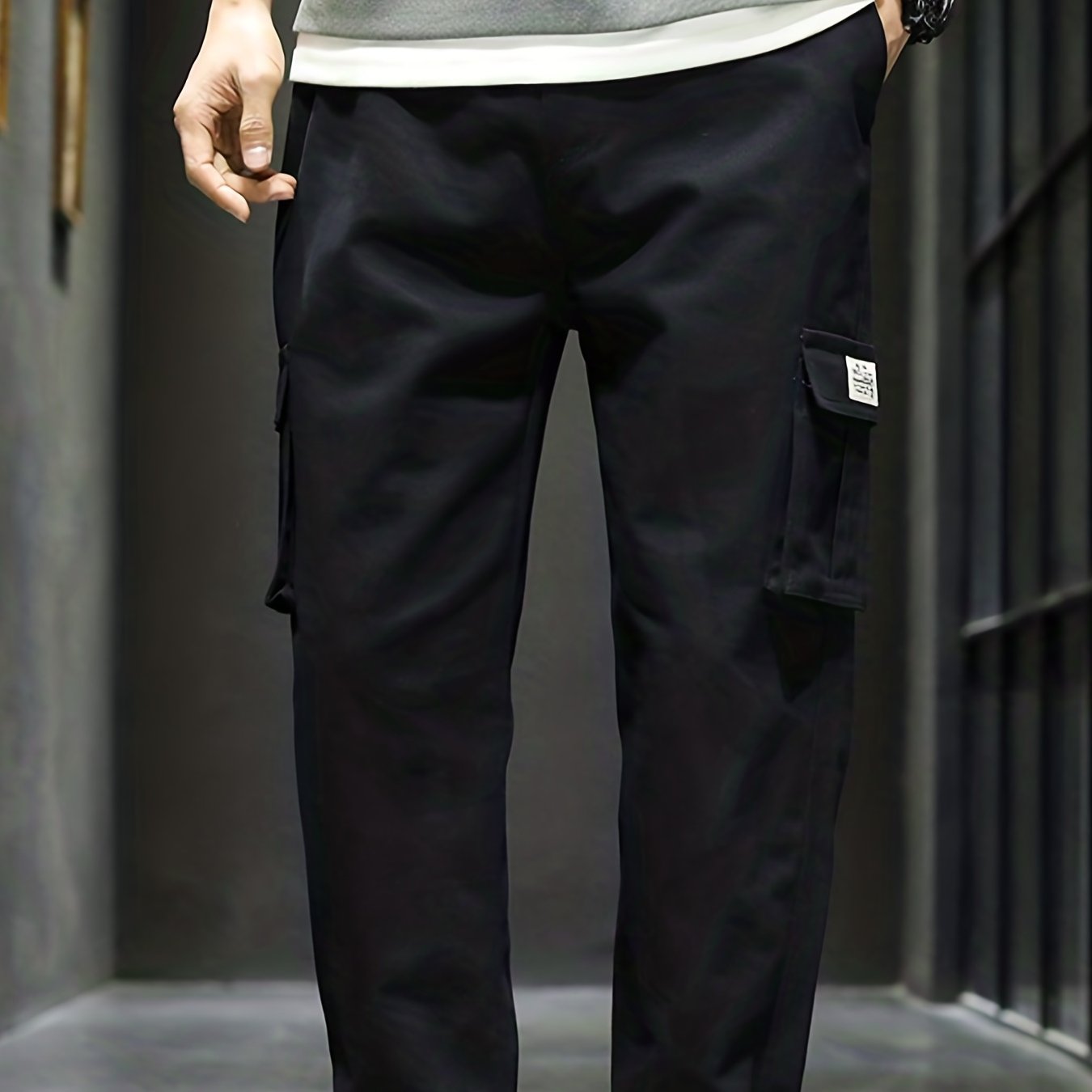 Classic Cargo Pants Men Casual Techwear Joggers Hip Hop Drawstring