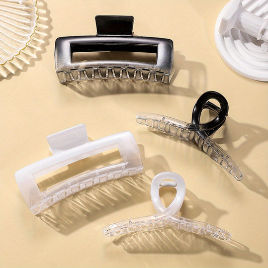 4pcs Nonslip Shark Claw Hair Claw Clip Ponytail Holder for Women Girls