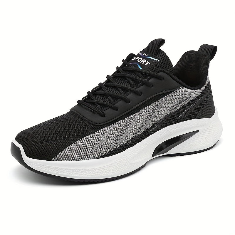 Men's Lightweight Woven Knit Sport Shoes for Running