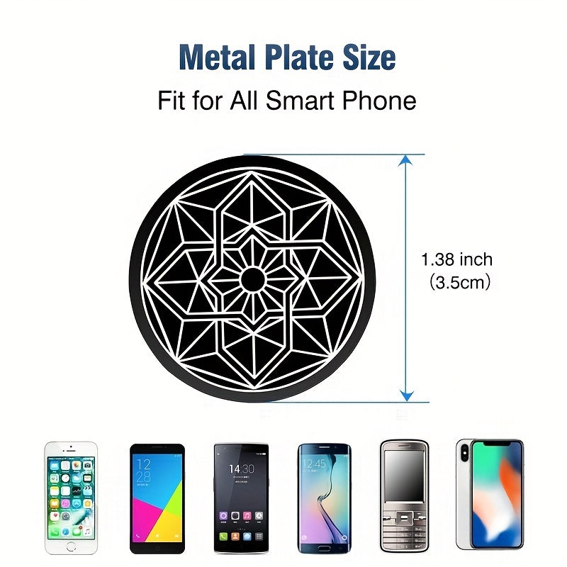 Metal Plate 5 Pack for Magnetic Cell Phone Car Mount GPS Holder