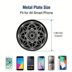 Metal Plate 5 Pack for Magnetic Cell Phone Car Mount GPS Holder