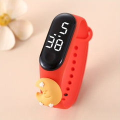 Cartoon Moon Star LED Silicone Watch for Kids