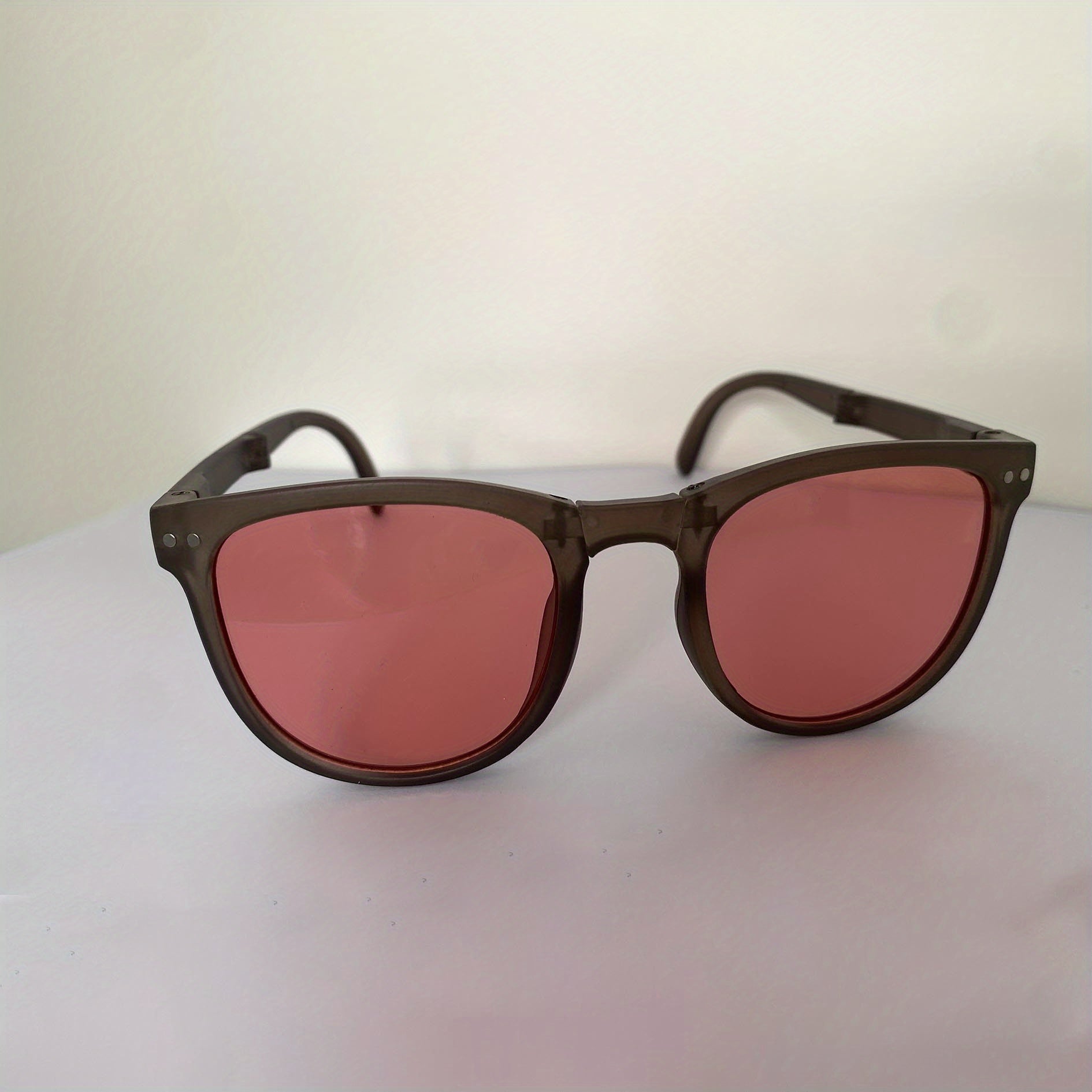 Kids Vintage Folding UV Protection Sunglasses with Case