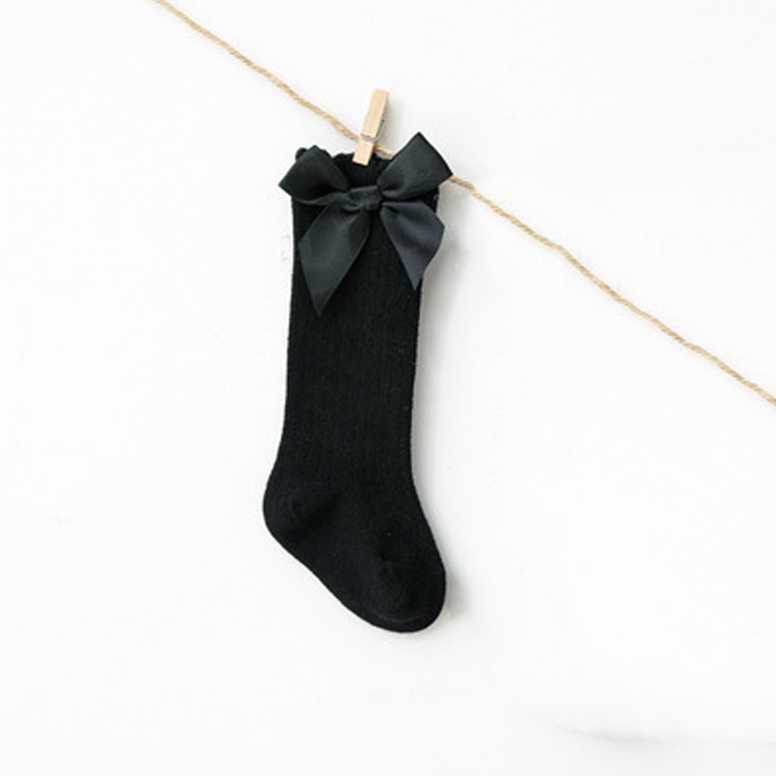 Girls Bow Knit Socks for Autumn & Winter