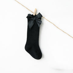 Girls Bow Knit Socks for Autumn & Winter