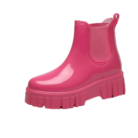 Women's Non Slip Rubber Rain Boots Comfortable Waterproof Solid Water Boots