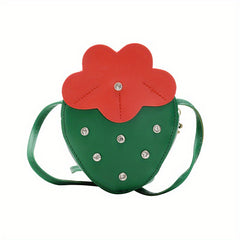 Strawberry Coin Purse Wallet Crossbody Bag Mini Pouch Children Gift