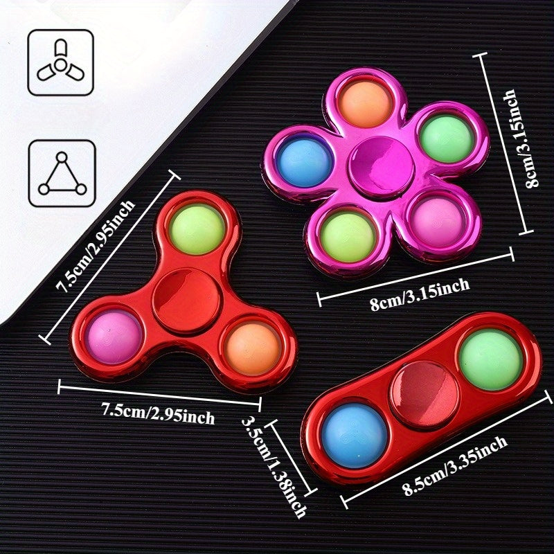 Electroplated Bubble Fun Finger Spinner