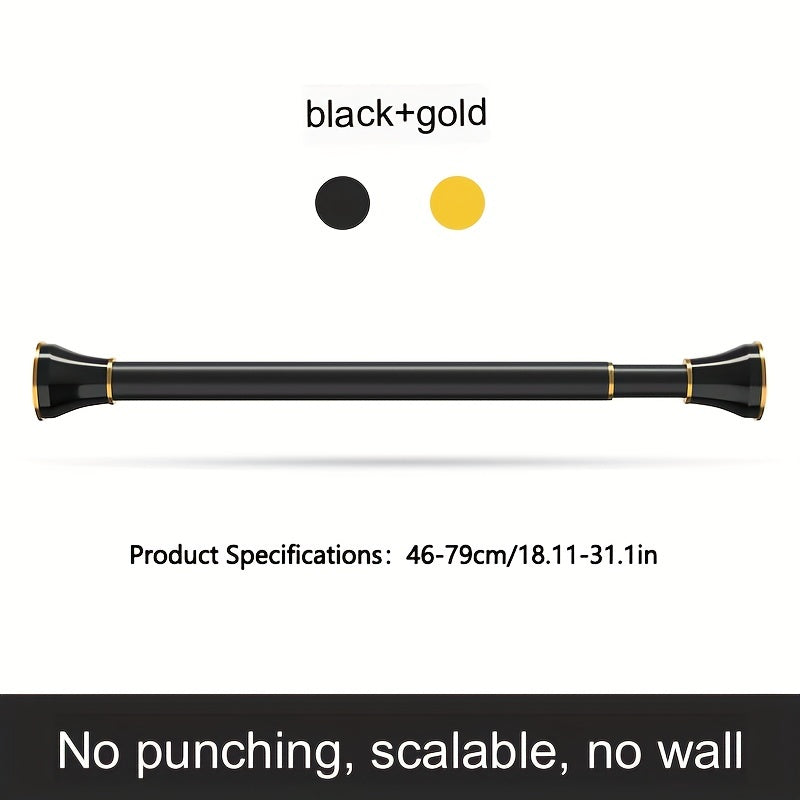 Telescopic Shower Curtain Rod for Bathroom Drying Wardrobe Hanging Clothes